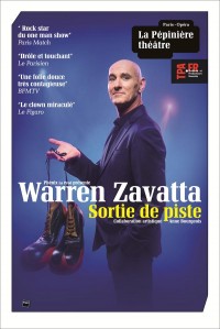 Affiche Warren Zavatta : Sortie de piste - La Pépinière Théâtre