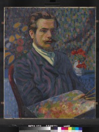Auguste Herbin, Autoportrait, 1906, huile sur toile, 73,5 x 60