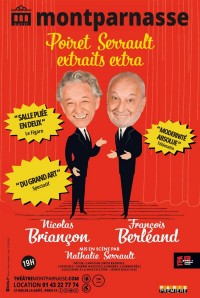 Affiche Poiret Serrault - Extraits extras - Théâtre Montparnasse