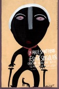 Affiche de l'exposition "L'Esprit singulier : Collection Treger / Saint Silvestre" à la Halle Saint-Pierre