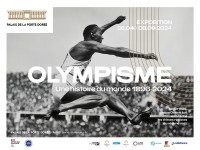 Visuel de l'exposition Olympisme, une histoire du monde au Palais de la Porte Dorée