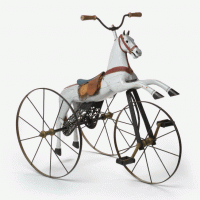 Anonyme (France) —
Cheval tricycle,
1880-1900,
Fer, bois et cuir
