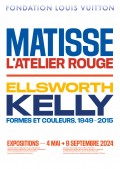 Affiche des expositions « Ellsworth Kelly, Formes et Couleurs, 1949-2015 » et « Matisse, L’Atelier rouge » à la Fondation Louis Vuitton