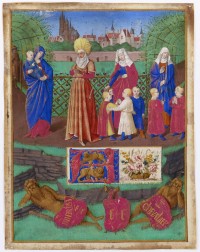 Heures d’Étienne Chevalier,
Jean Fouquet,
Vers 1452-1460,
Enluminure,
NAL 1416,
Paris, BnF, Département des manuscrits
