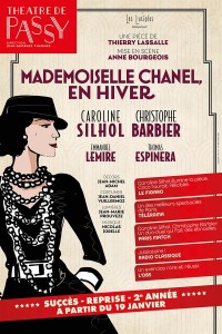 Affiche Mademoiselle Chanel en hiver - Théâtre de Passy