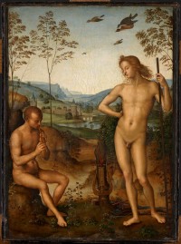 Pérugin (1445 ?-1523)
Apollon et Daphnis, Vers 1490 Huile sur bois
