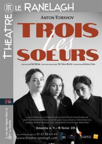 Affiche Les Trois Sœurs - Théâtre Ranelagh