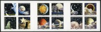 Guy Coda, Correspondances planétaires,
carnet de timbres-poste,
héliogravure, 2016