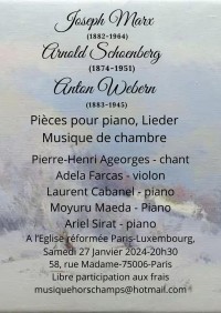 Pierre-Henri Ageorges, Adela Farcas, Laurent Cabanel, Moyuru Maeda et Ariel Sirat en concert