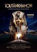 Affiche "Toutânkhamon, L'expérience immersive pharaonique" aux Galeries Montparnasse
