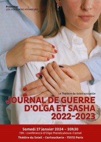 Affiche Journal de guerre d'Olga et Sasha 2022-2023 - Théâtre du Soleil