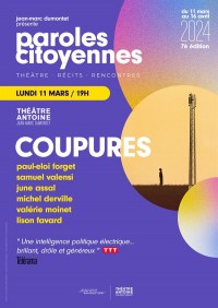 Affiche Coupures - Théâtre Antoine