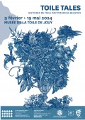 Affiche de l'exposition "Toile tales, Histoire de toile par Timorous Beasties"