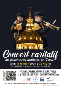 Concert caritatif du gouverneur militaire de Paris - Affiche