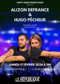 Affiche Hugo Pêcheur et Alizon Defrance - Théâtre Le République