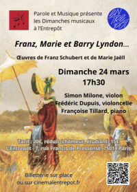 Franz, Marie et Barry Lindon - Affiche