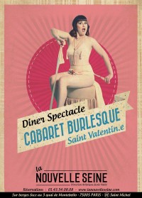 Affiche Le Cabaret burlesque - La Nouvelle Seine