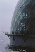 Musée maritime d’Osaka (1993-2000), Japon, Détail de la façade de la sphère 