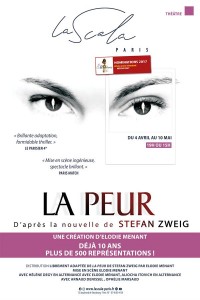 Affiche La Peur - La Scala Paris