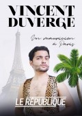 Affiche Vincent Duvergé - Un Mauricien à Paris - Théâtre Le République