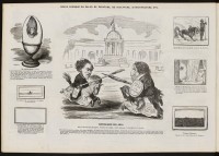 Caricature de Delacroix et Ingres en duel devant l’Institut de France - Album - Charles-Albert Bertall
