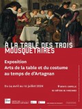 Affiche de l'exposition "À la table des trois mousquetaires"Sainte-Chapelle du Château de Vincennes