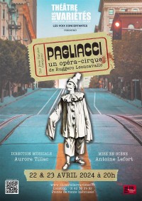 Affiche Pagliacci - Théâtre des Variétés