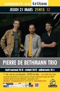 Pierre de Bethmann trio au Triton