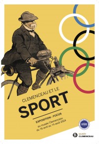Affiche de l'exposition Clemenceau et le sport