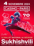 Affiche Ballet National de Géorgie - Sukhishvili - Casino de Paris