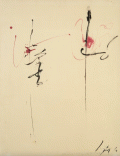 Visuel de l'exposition "Poèmes Partitions D" Jean Degottex, Bernard Heidsieck