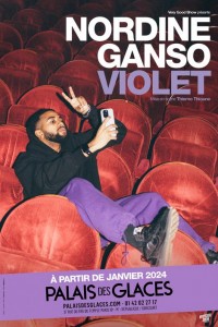 Affiche Nordine Ganso - Violet - Palais des Glaces