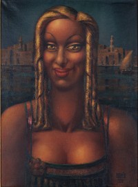 Mahmoud Saïd,
The woman with golden Locks (La femme aux boucles d’or),
1933
Huile sur toile
81,3 x 60 cm