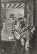 Illustration pour la pièce de théâtre "Ruy Blas", de Victor Hugo, parue dans "Le Monde illustré" du 12 avril 1879 