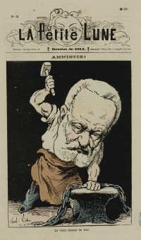 Amnistie. Le vieux briseur de fers, caricature de André Gill dans La Petite Lune, 1879