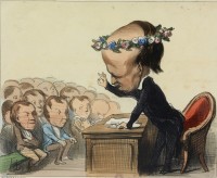 Souvenirs du congrès de la Paix. Honoré Daumier, 1849