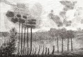 Après le feu, août 2023 - Plume et encre sur papier - 51 x 73 cm