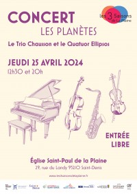 Le Trio Chausson et Quatuor Ellipsos en concert