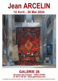 Affiche de l'exposition Jean Arcelin à la Galerie 26