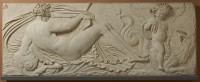 Jean Goujon, Nymphe et petit génie monté sur un dragon marin, relief du soubassement de
la fontaine des Innocents, 1548-1549,
Musée du Louvre, Paris 