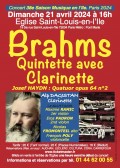 Brahms : Quintette avec clarinette - Affiche