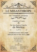 Affiche Le Misanthrope au Théâtre de la Clarté