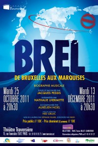 Brel, de Bruxelles aux Marquises au Théâtre Traversière