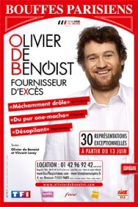 Olivier De Benoist : Fournissseur d'excès au Théâtre des Bouffes Parisiens