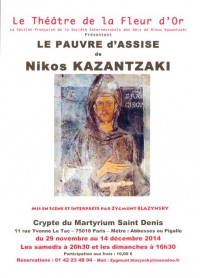 Le Pauvre d'Assise à la Crypte du Martyrium de Saint-Denis