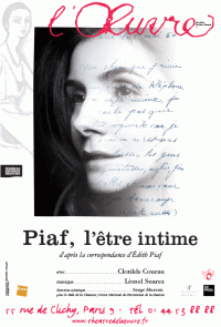 Piaf, l'être intime au Théâtre de l'Œuvre
