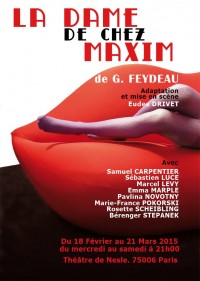 La Dame de chez Maxim au Théâtre de Nesle