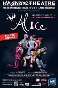 Alice la comédie musicale au Vingtième Théâtre