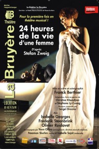 24 heures de la vie d'une femme au Théâtre La Bruyère