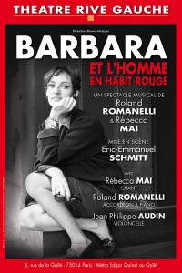 Barbara et l'homme en habit rouge au Théâtre Rive Gauche